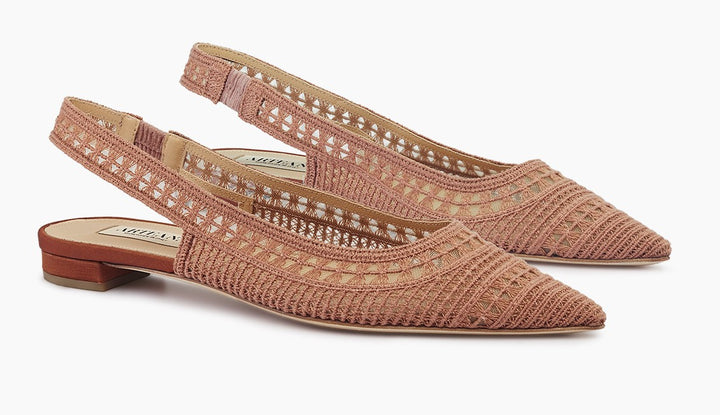 Arteanna Trieste Flat Slingback Ballerina Tan