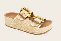 Gentle Souls Kendall Raffia Wedge