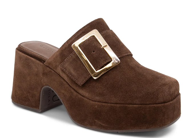 Choclat Blu Haze Platform Mule