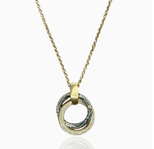 TAT2 Designs MIXED METAL TRINITY NECKLACE N786