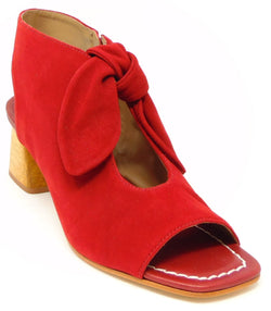 Bernardo Lizzie Dark Red Kid Suede