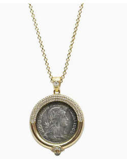 TAT2 DESIGNS GOLD FRAME VS ESCUDO NECKLACE N602