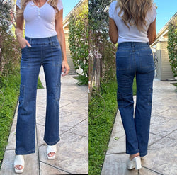 Bevy Flog Rose Cargo Denim