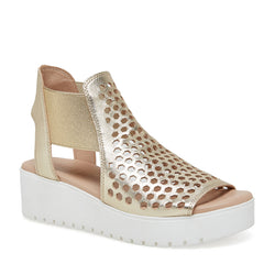 Silent D Odeya Sandal Pale Gold/White