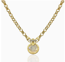 TAT2 Designs GOLD VECCHIO RAINBOW MOONSTONE NECKLACE N803