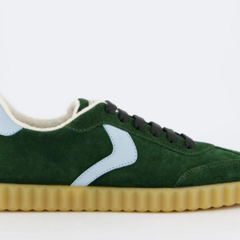 送料関税込【VOILE BLANCHE】 ines mesh スニーカー ローカット Voile Blanche Ines Green Suede Sneaker – Carla Shoes and