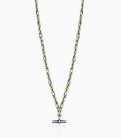 TAT2 Designs MINI MIXED METAL BYRON TOGGLE NECKLACE N794