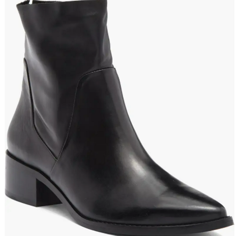 Paul Green Charcoal Leather Ankle Boots Worn 2x PAUL GREEN Ankle Boots Booties Gray Shimmery Suede  main image 3