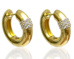 TAT2 DESIGNS GOLD BOTERE TUBE HOOPS 1"