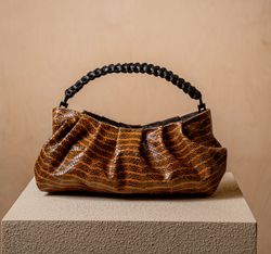 Daniella Lehavi Bali Braided Landscape Bag Camel