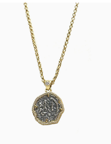 TAT2 Designs GOLD MINI MOLAT NECKLACE N619-GLD/VS-CLR