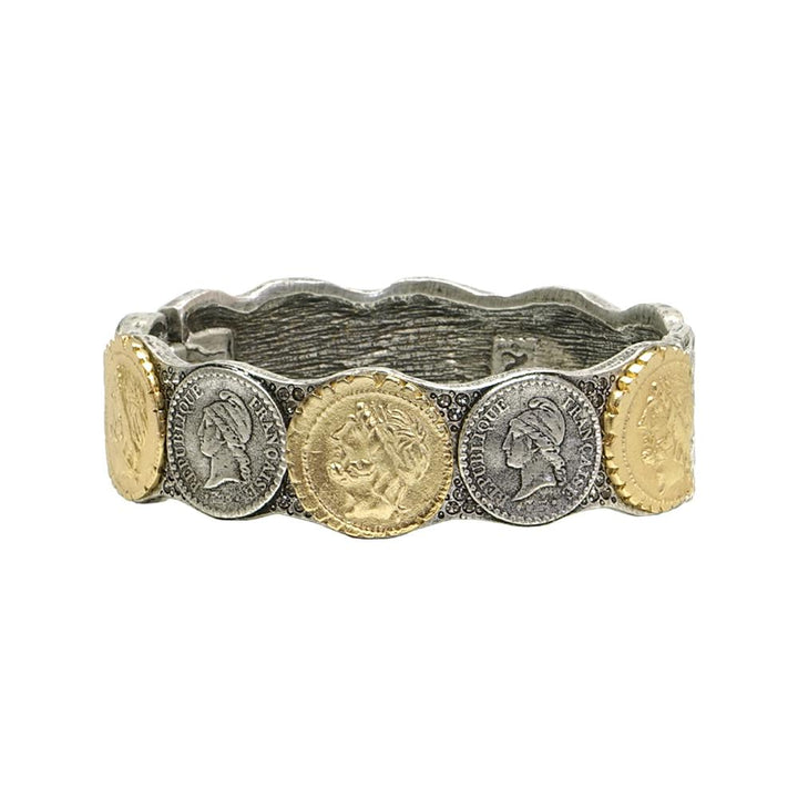 Tat2 Vintage Silver and Gold Bracelet