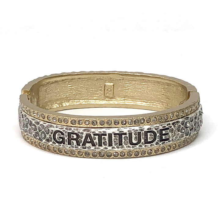 Tat2 Gold Gratitude Bangle