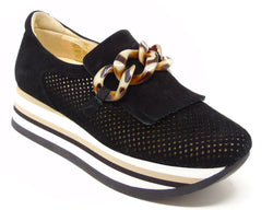 Softwaves Cadie Black Slip On