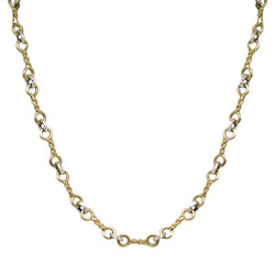 Tat2 Gold Twisted Ring Necklace